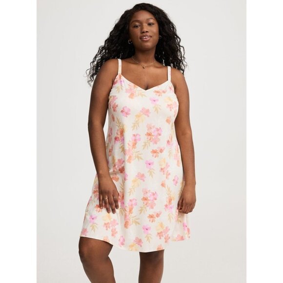 NWT* Torrid Mini Challis Slip Dress - Picture 1 of 7